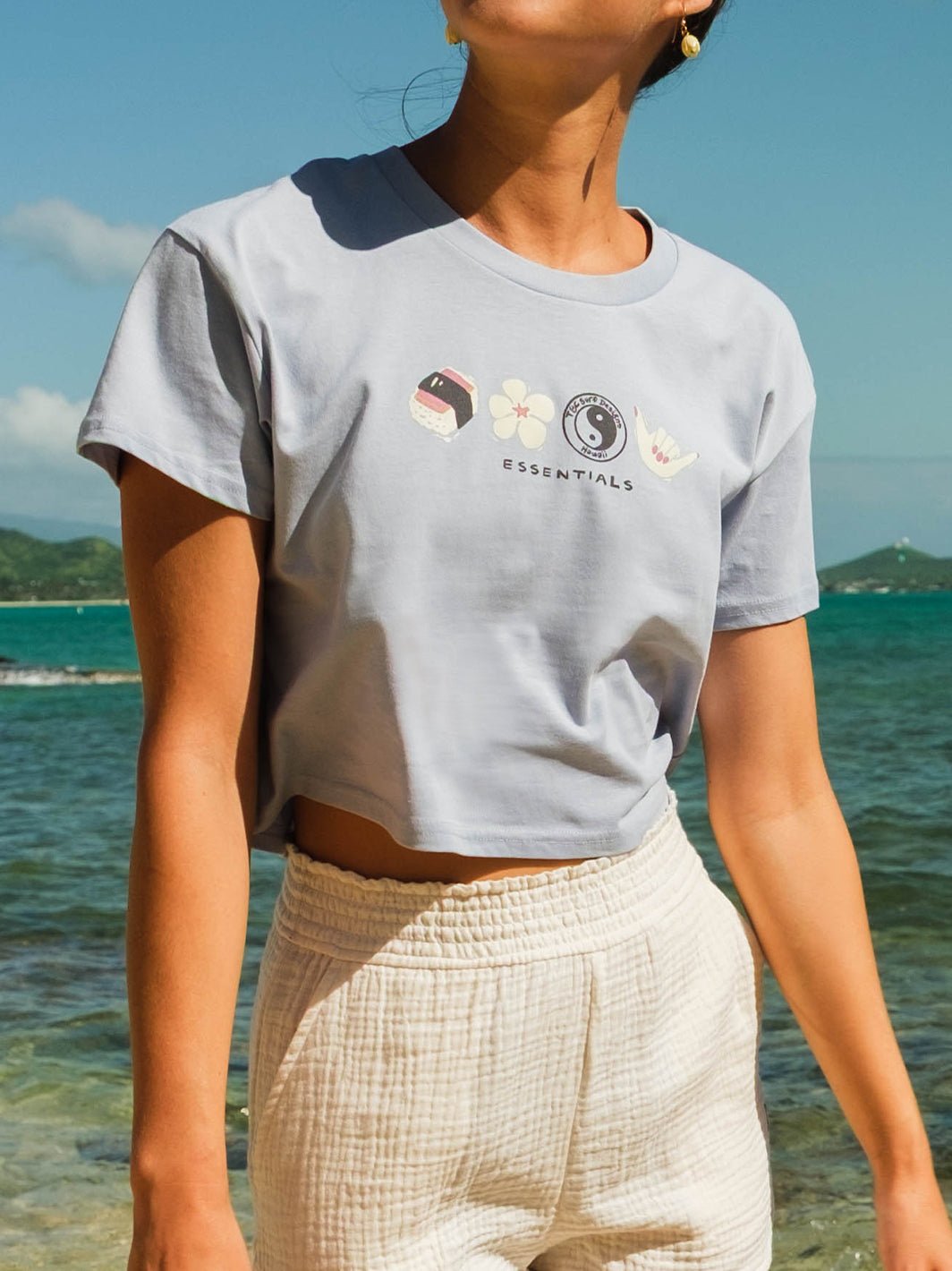 T&C Surf Designs Essentials Crop Tee,