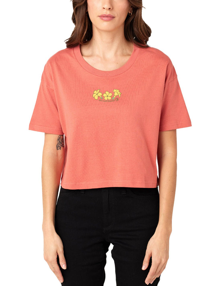 T&C Surf Designs Falling Puakeni Crop Tee,