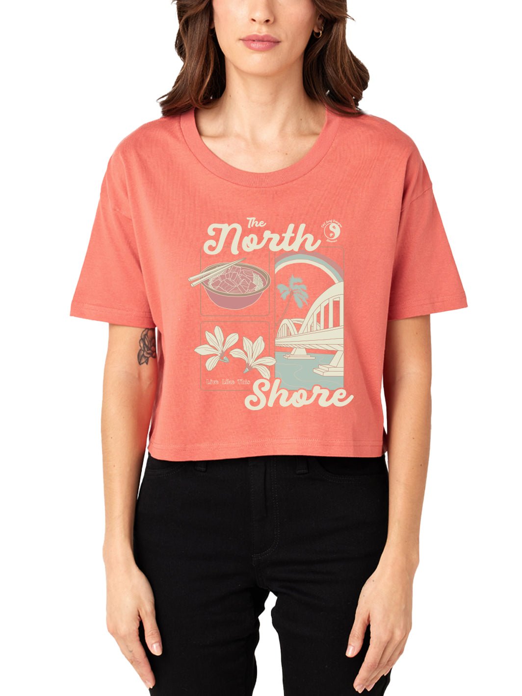 North Shore Beach Day Crop Tee - T&C Surf Designs