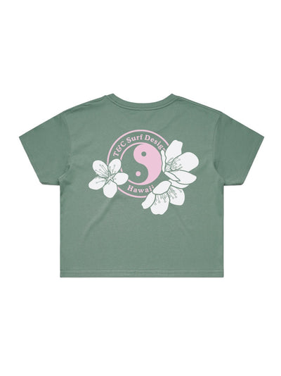 T&C Surf Designs T&C Surf Triple Sakura Logo Crop Tee, 