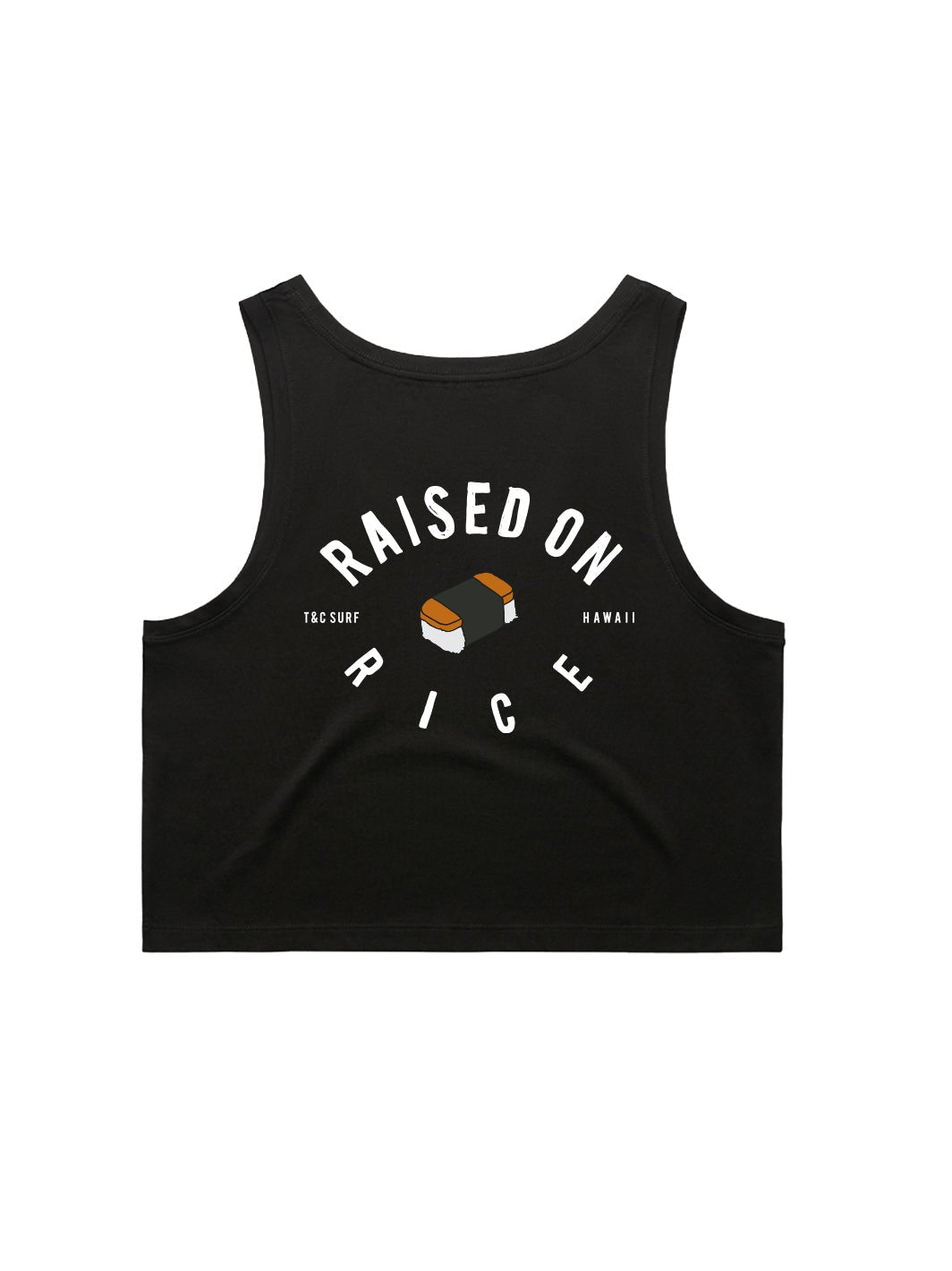 T&C Surf Designs T&C Surf Raised on Musubi Crop Singlet Tank, 