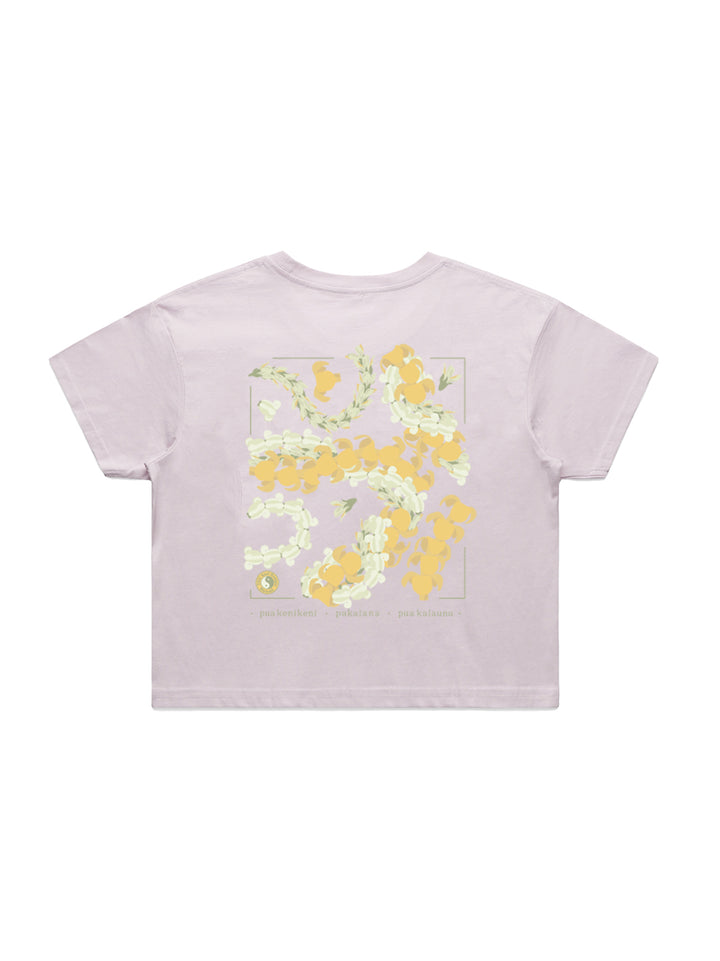 T&C Surf Designs Triple P Crop Tee, Orchid / XS