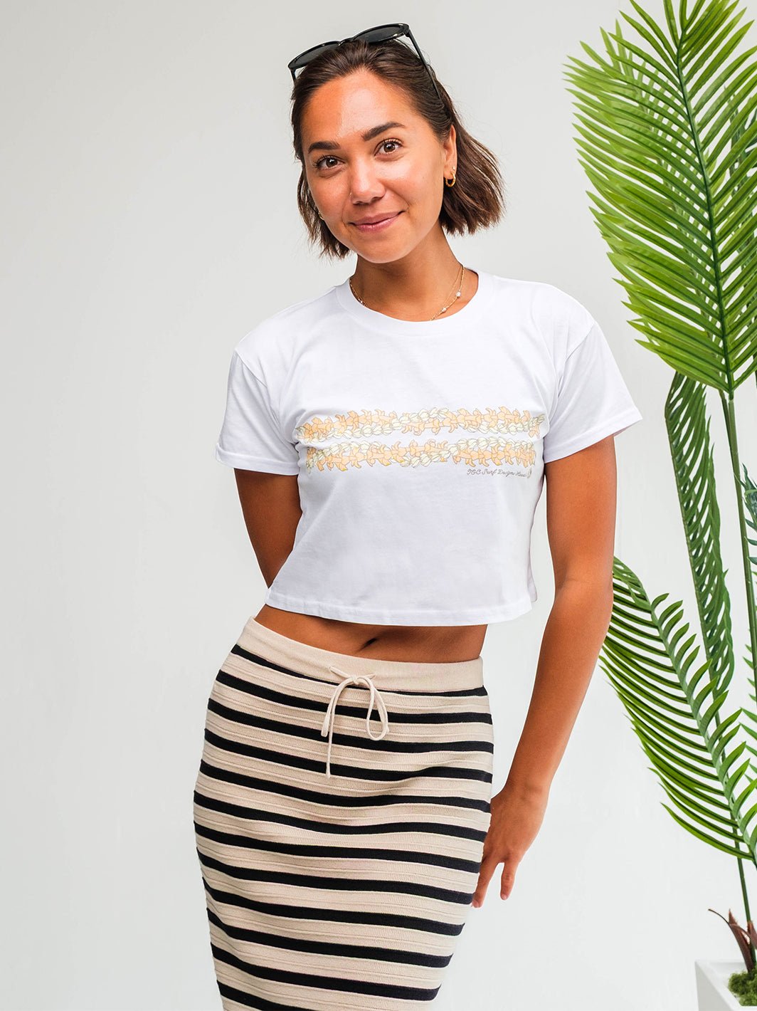 Lei Twist Crop Tee - T&C Surf Designs