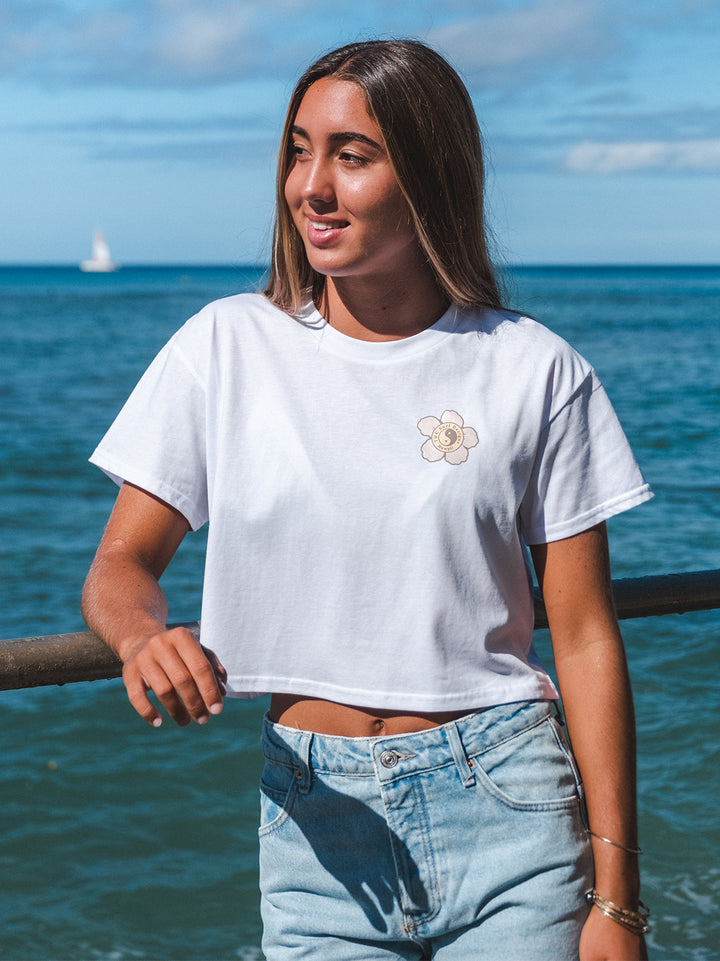 Hibiscus Bunch Crop Tee