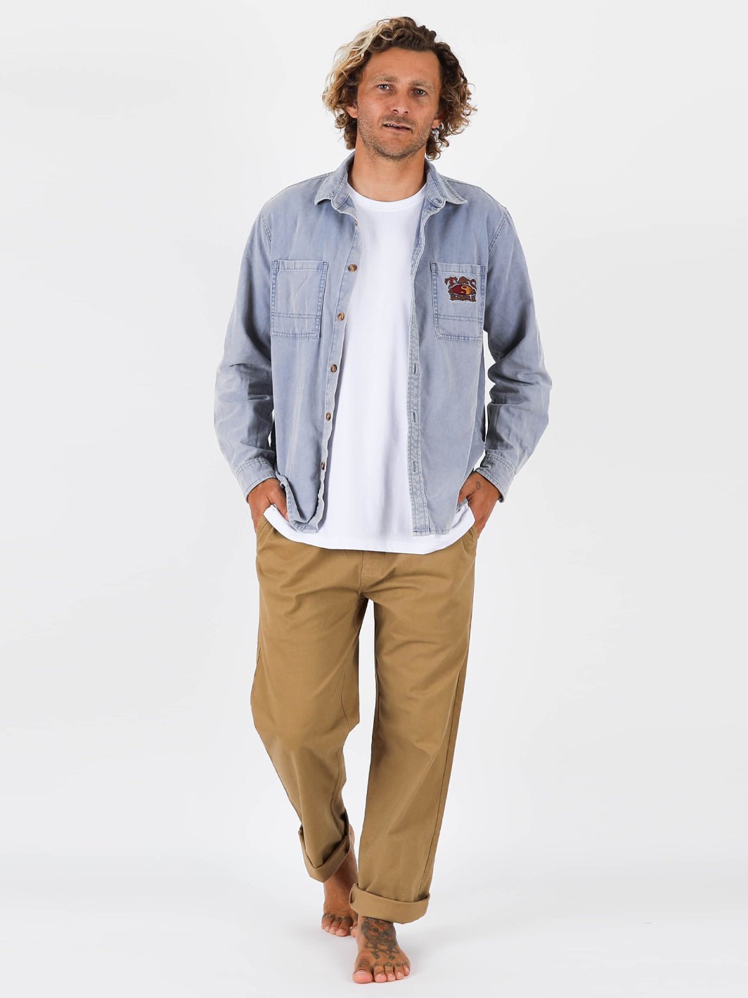 T&C Surf Designs Australia Dawn Canvas Long Sleeve Shirt,