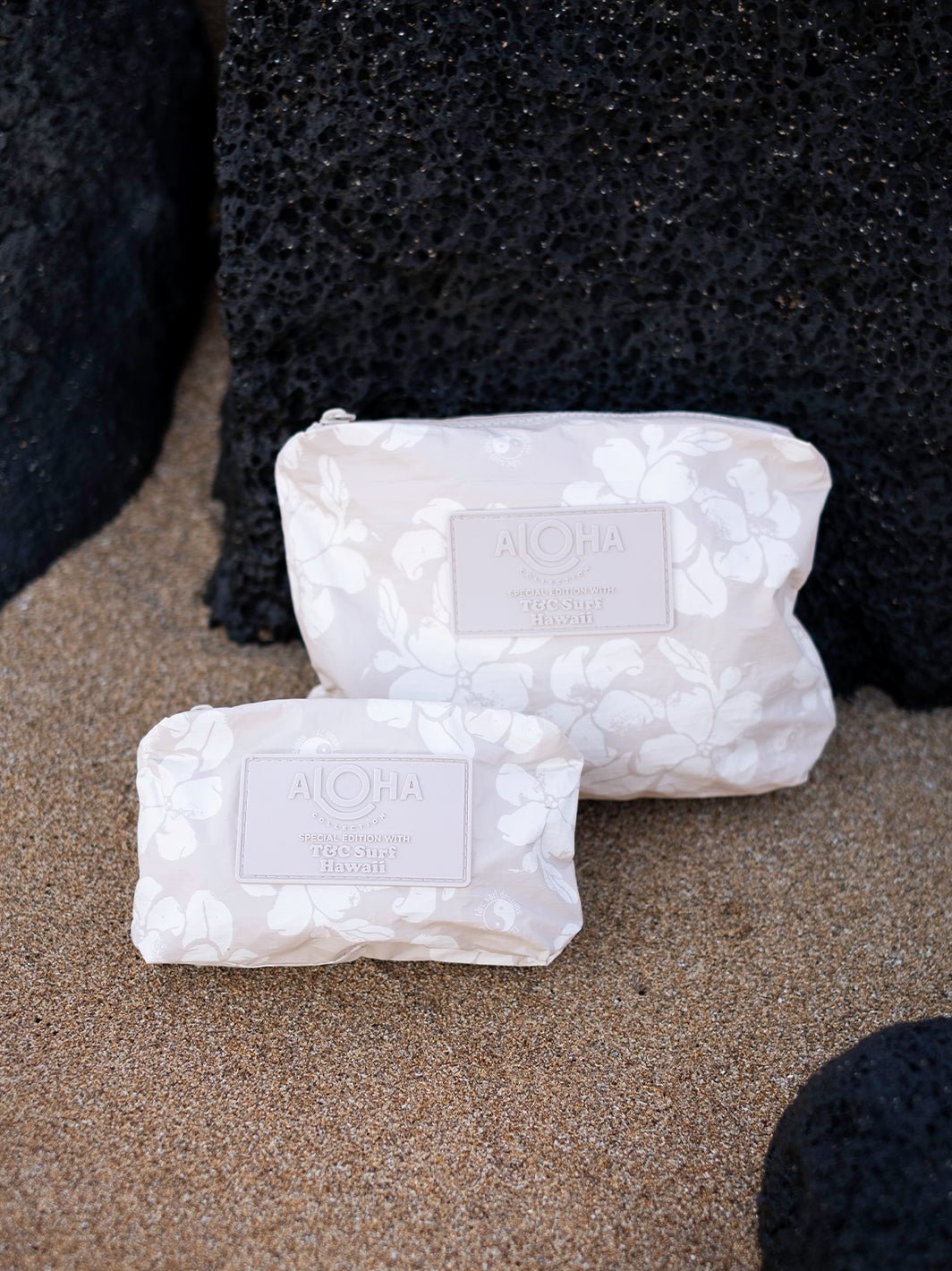 T&C Surf x Aloha Collection Puakenikeni Distressed Mini Pouch - T&C Surf Designs