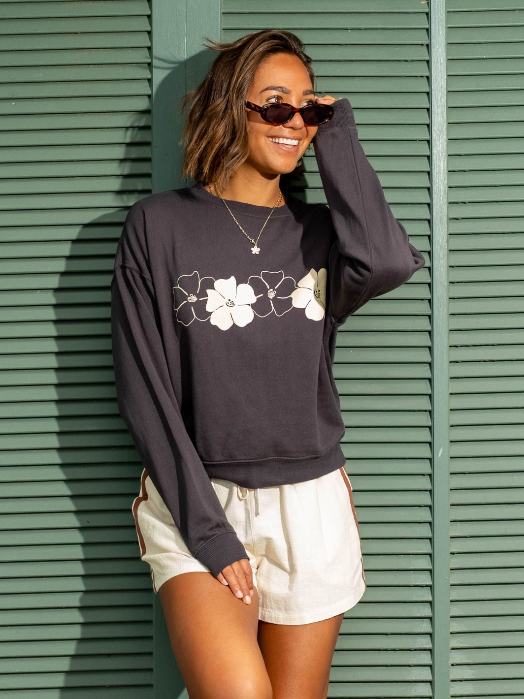Puakenikeni Love First Date Sweatshirt - T&C Surf Designs