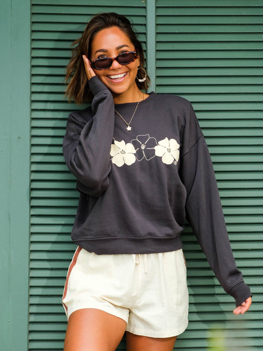 Puakenikeni Love First Date Sweatshirt - T&C Surf Designs