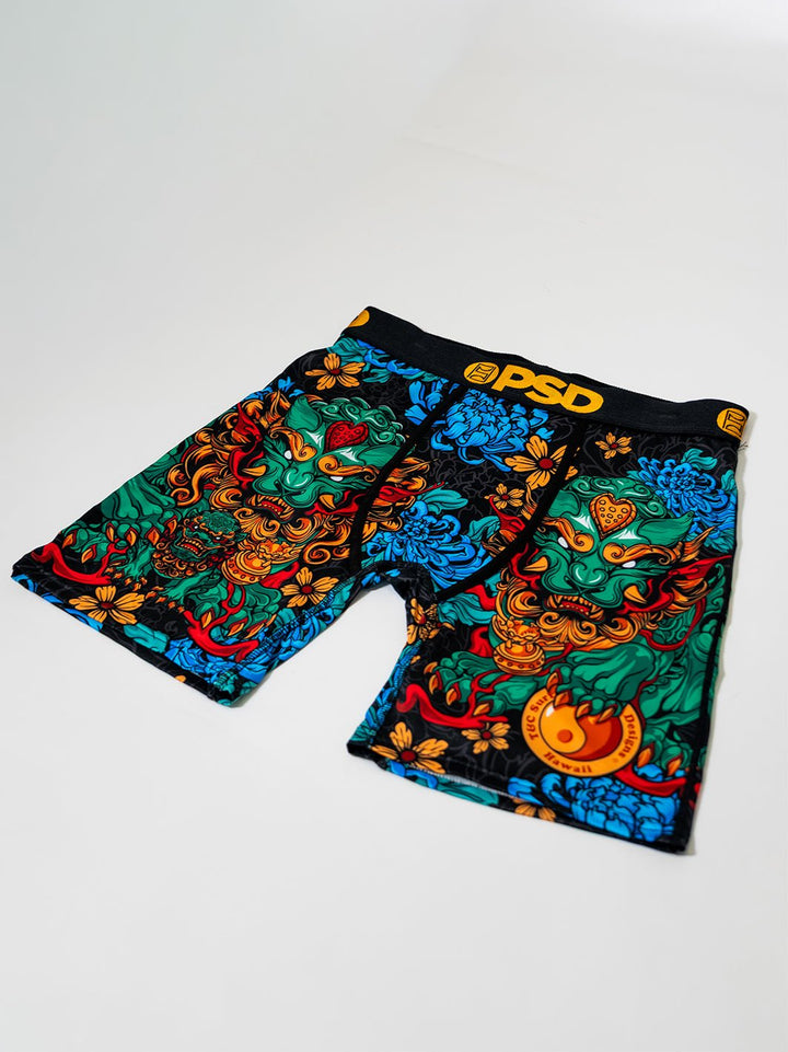 T&C Surf x PSD Fu Dog 7" Boxer Brief - T&C Surf Designs