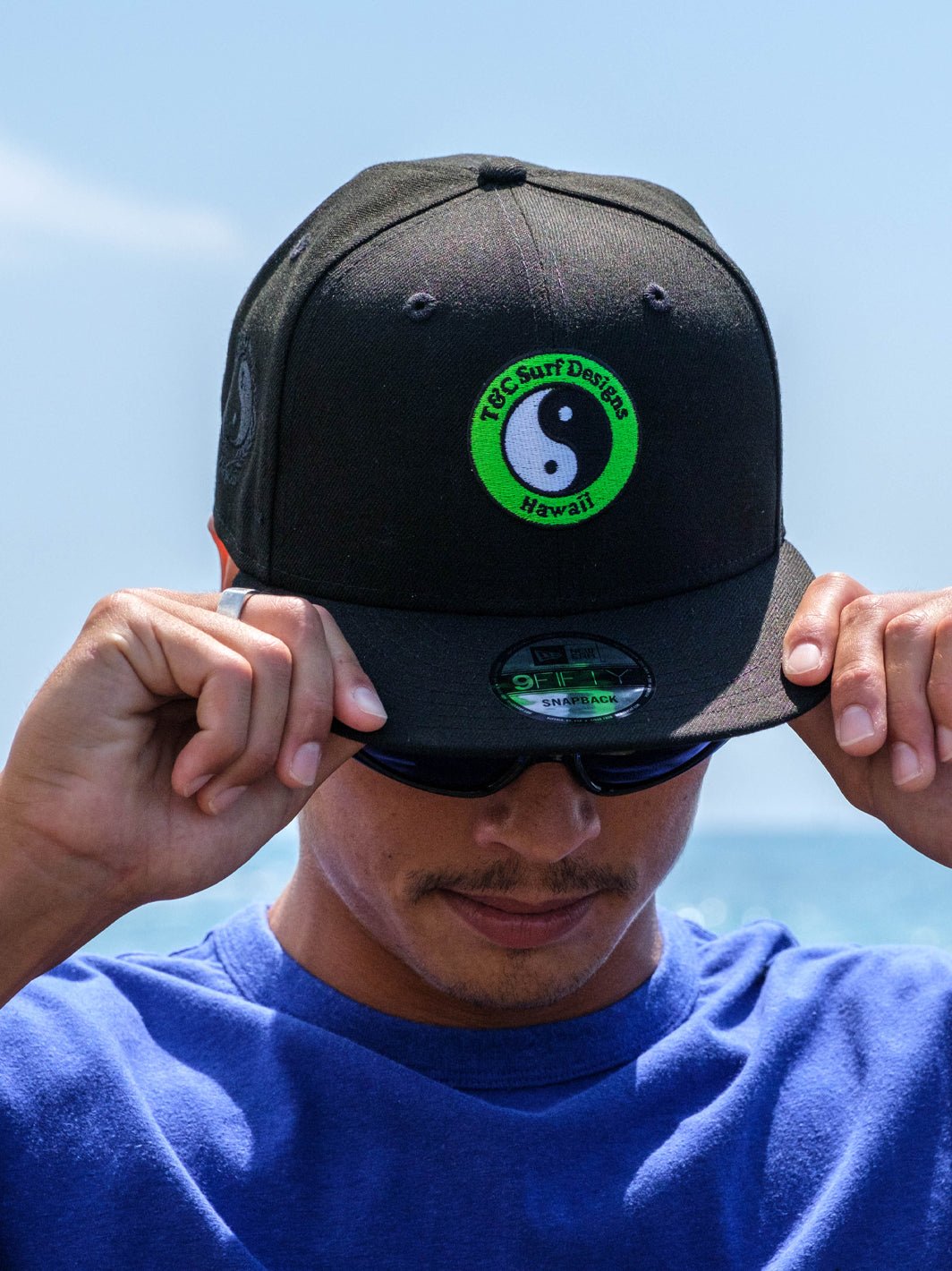 T&C Surf Designs New Era Neon Logo Cap, Green