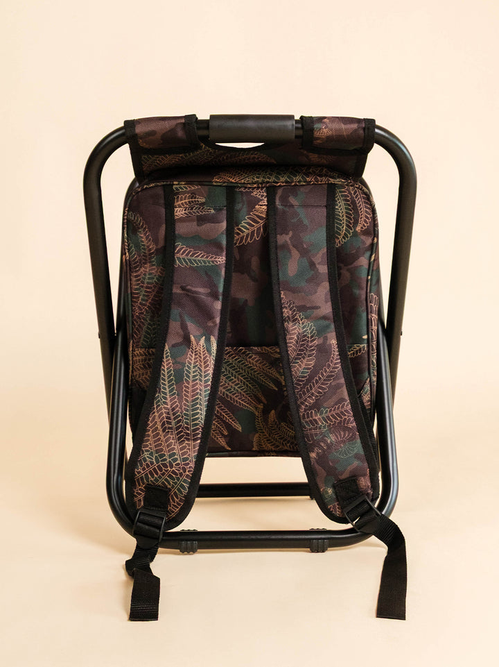Fern Camo Backpack Cooler Chair