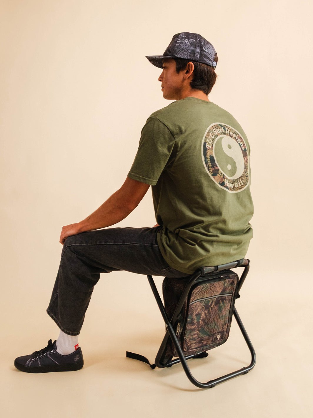 Fern Camo Backpack Cooler Chair