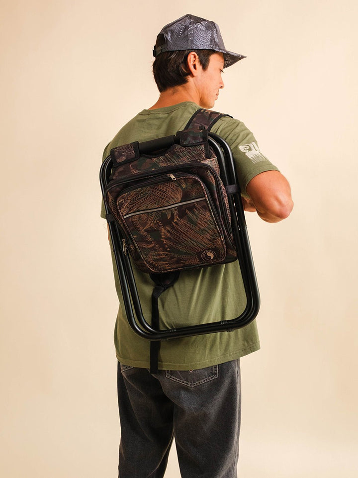 Fern Camo Backpack Cooler Chair