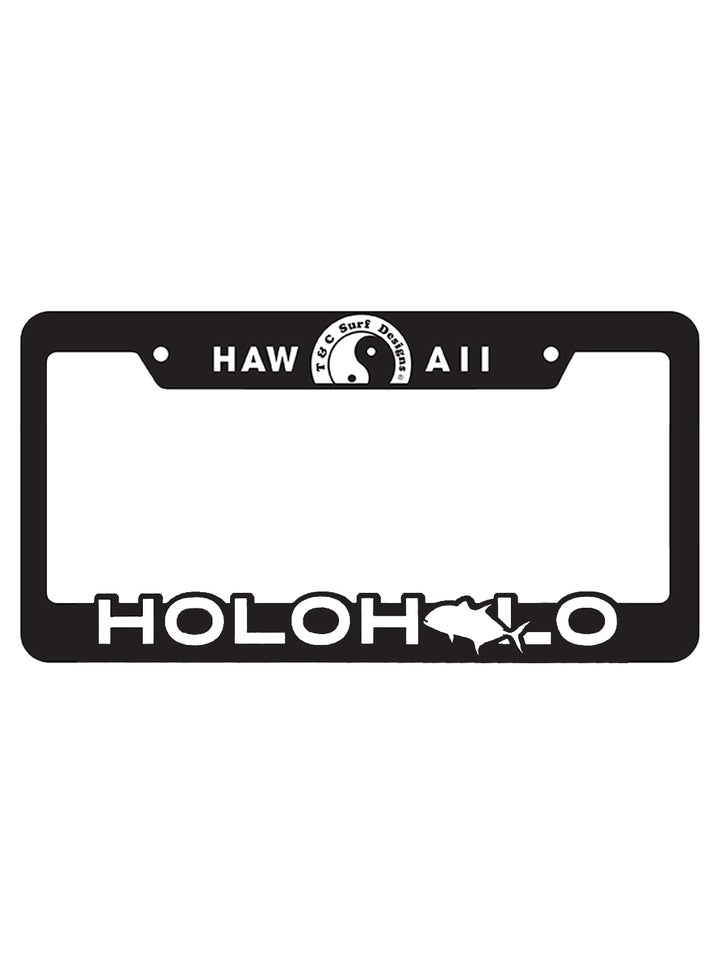 T&C Surf Designs Holoholo License Plate, Black