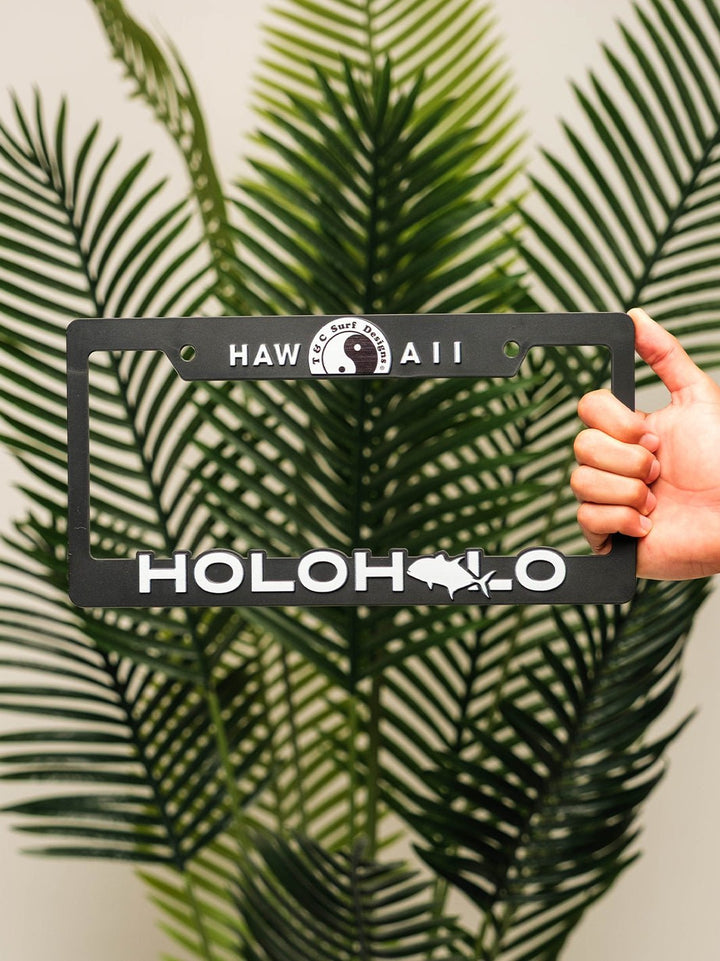 T&C Surf Designs Holoholo License Plate,