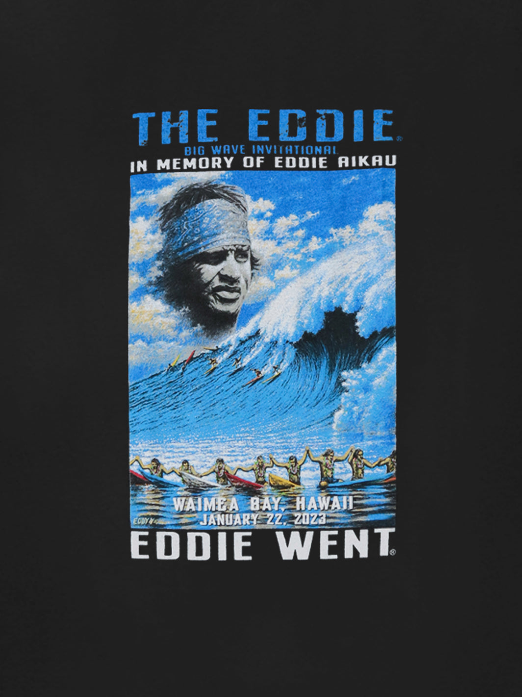 T&C Surf Designs 2023 Eddie Went Poster Hoodie, 