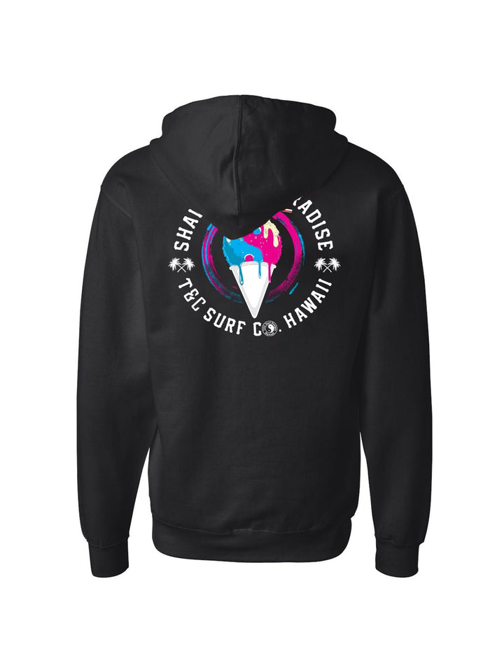 T&C Surf Designs Shave Ice and Paradise Zip Hoodie, Black / S