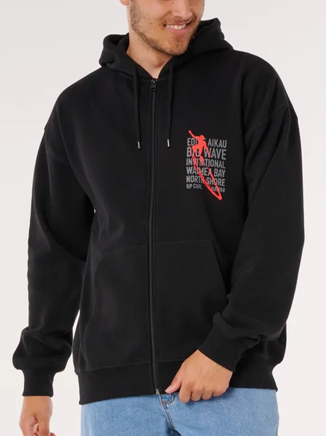 Eddie Would Go Zip Thru Hoodie - T&C Surf Designs