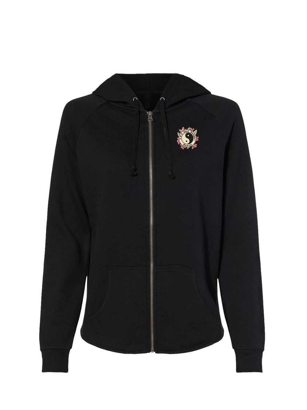 Plumerias Zip Hoodie - T&C Surf Designs