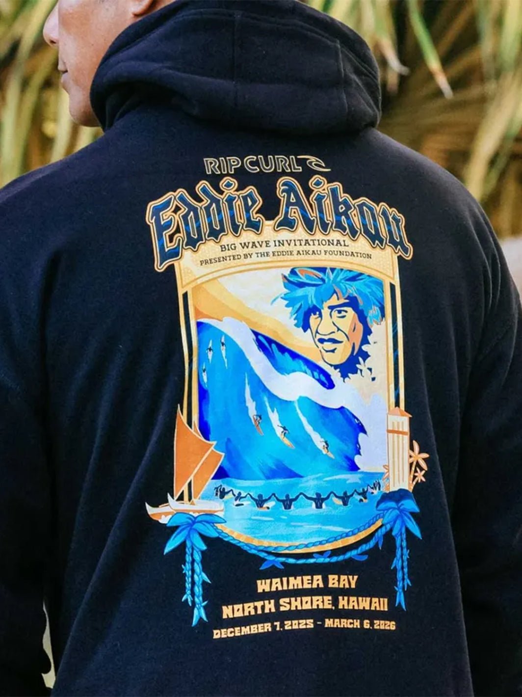 Eddie Would Go Poster Hoodie - T&C Surf Designs