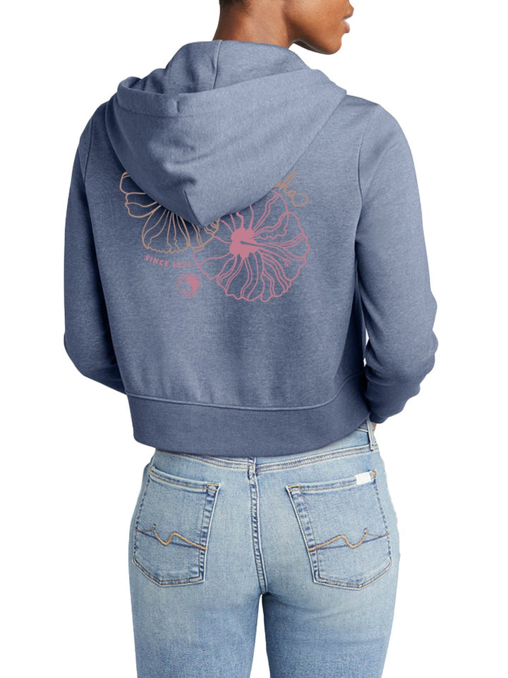 Keeping It Aloha Crop Zip Hoodie - T&C Surf Designs