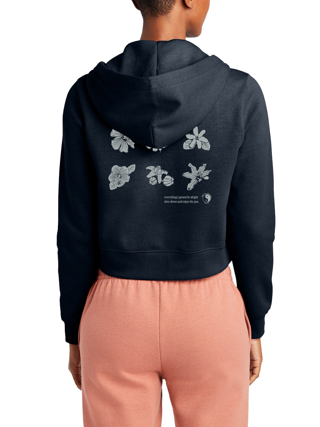 Enjoy the Pua Crop Zip Hoodie - T&C Surf Designs