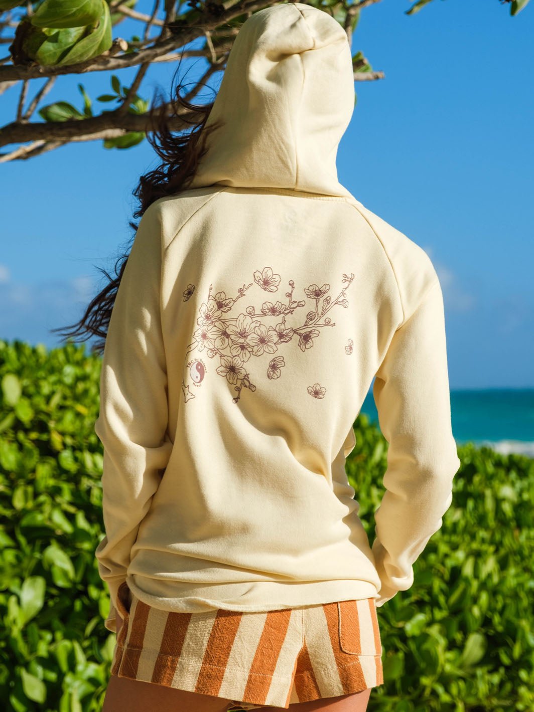 Sakura Branch Zip Hoodie - T&C Surf Designs