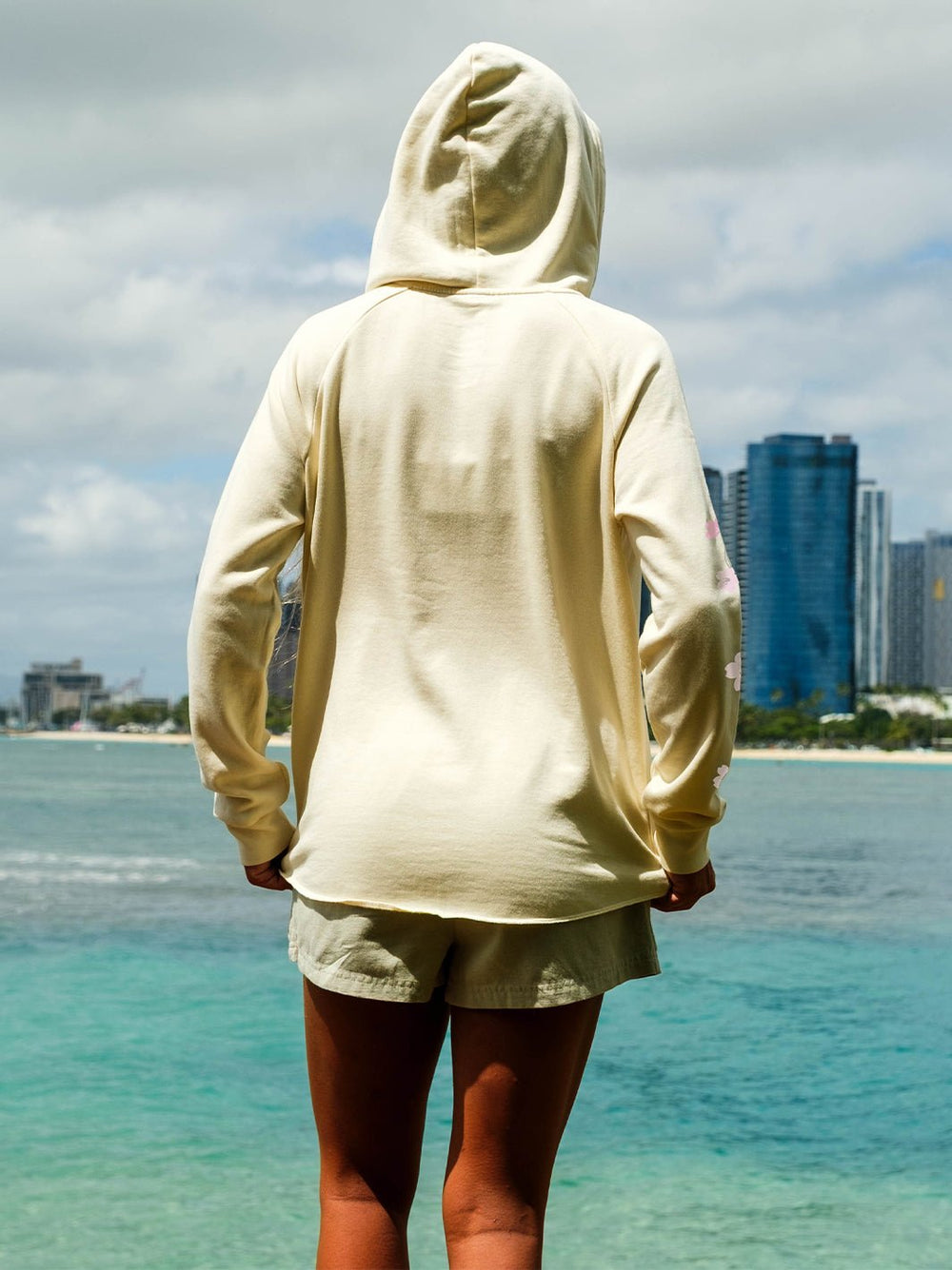T&C Surf Designs Cute Sakura Zip Hoodie,