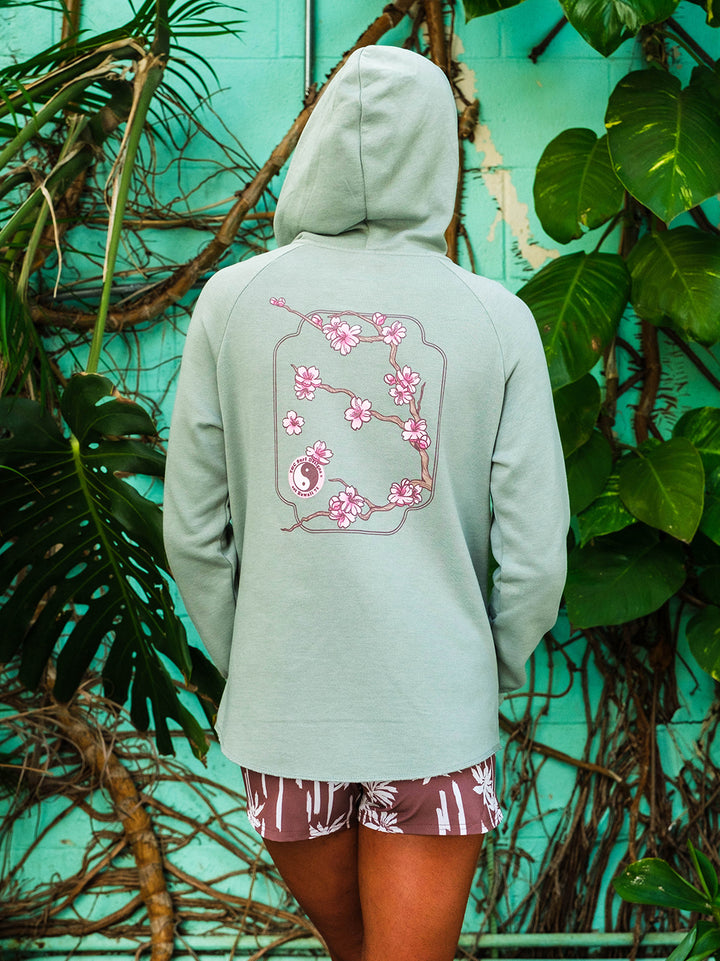 Cherry Ikebana Zip Hoodie