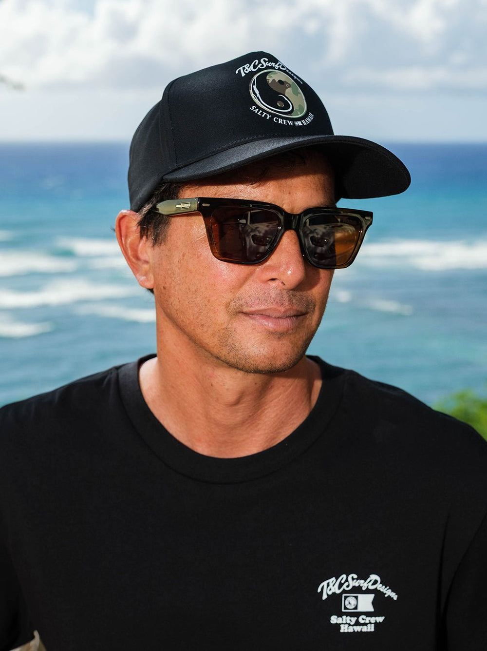 T&C Surf x Salty Crew Hooked Snapback - T&C Surf Designs