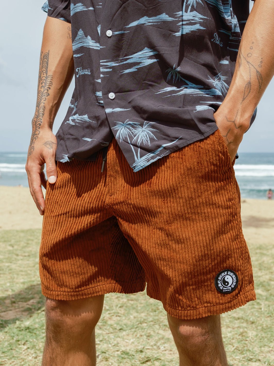 T&C Surf Designs Australia Horizon Cord Walkshort, Rust / 30 (S)