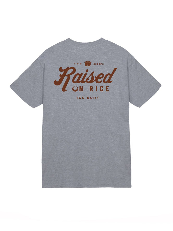 T&C Surf Designs Raised On Rice Jersey Tee, Graphite / S