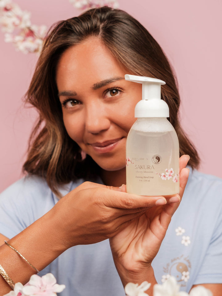 T&C Surf x Jules & Gem 8 oz Sakura Hand Soap