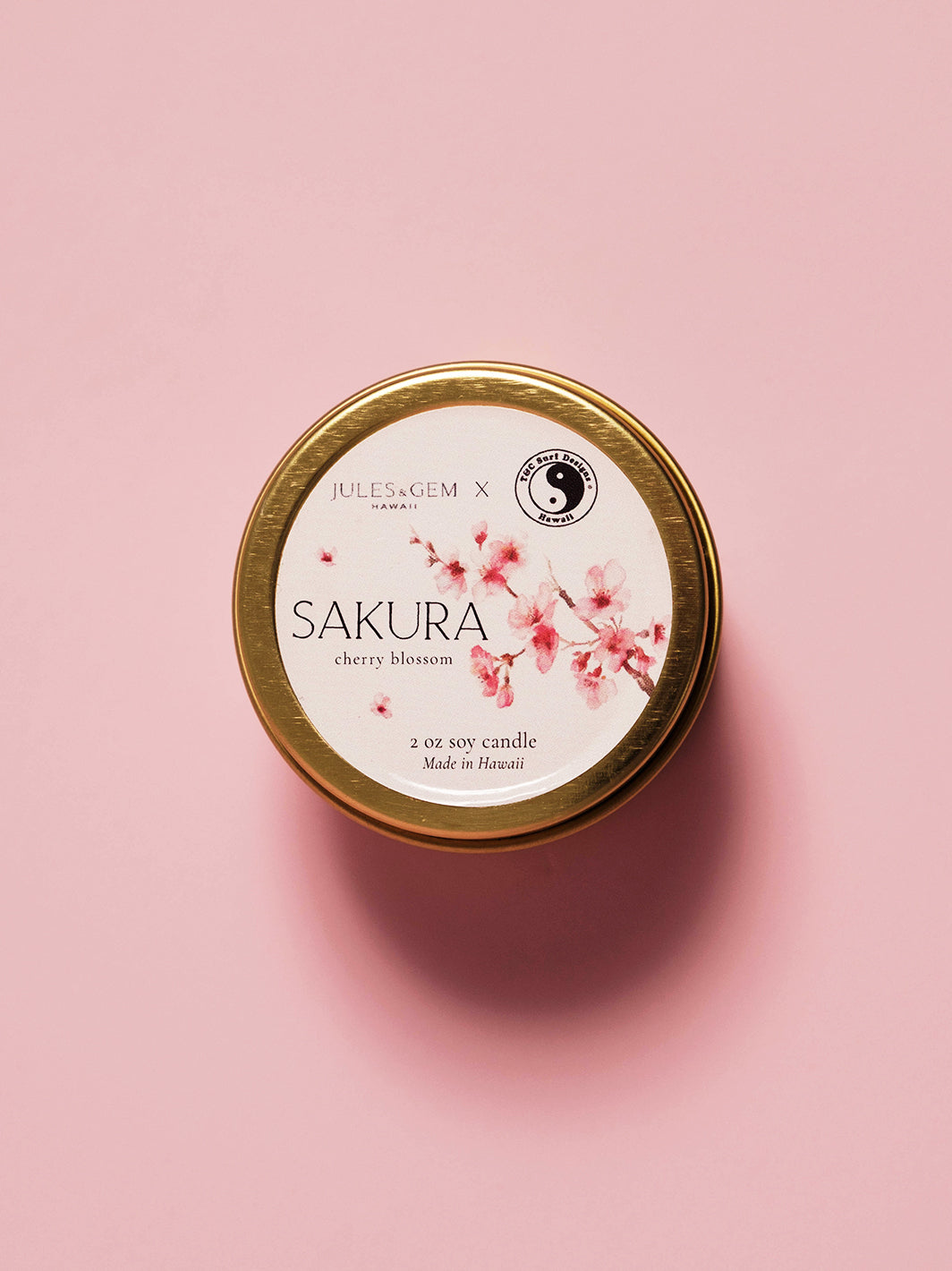 T&C Surf x Jules & Gem 2 oz Sakura Candle