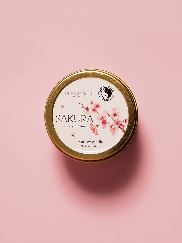 T&C Surf x Jules & Gem 2 oz Sakura Candle