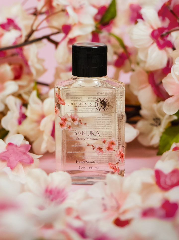 T&C Surf x Jules & Gem Sakura 2 oz Gel Hand Sanitizer