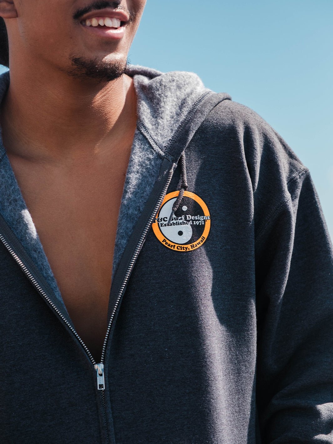 T&C Surf Designs Standard Neon Zip Hoodie,