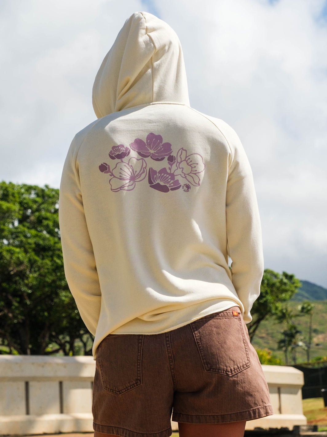 T&C Surf Designs Cherry Sakura Zip Hoodie,