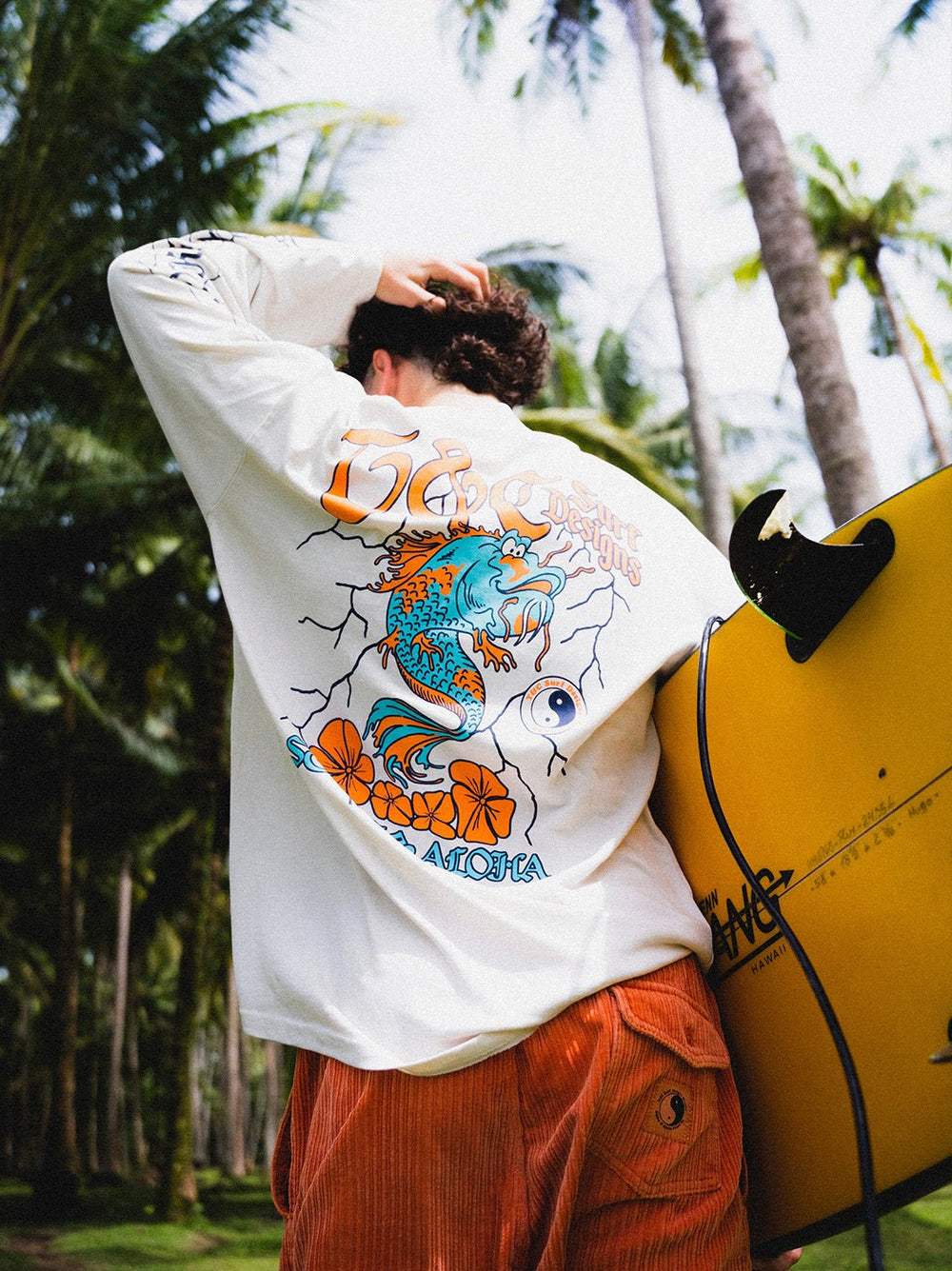 Europe Koi Lightning Long Sleeve Tee - T&C Surf Designs