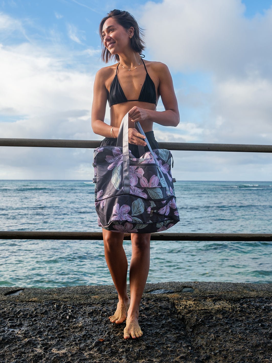 T&C Surf Designs Sakura Sketch Carry On Tote,