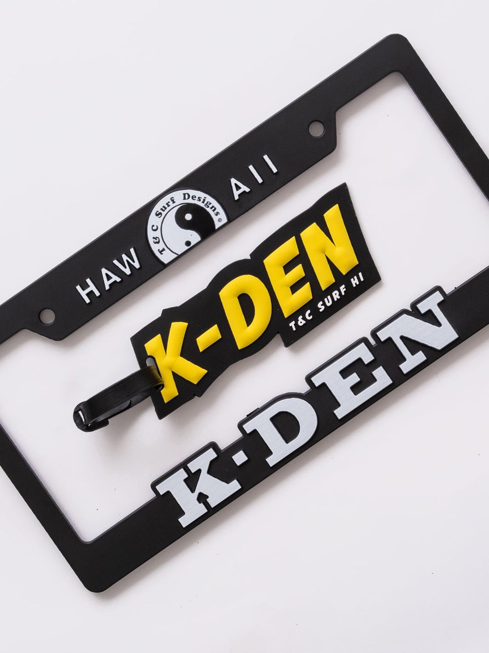 T&C Surf Designs K Den License Plate,