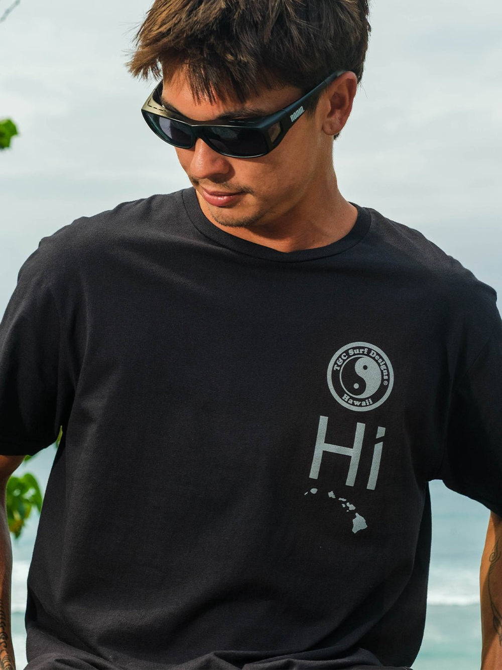 T&C Surf Designs Tone Scenic Square Jersey Tee,