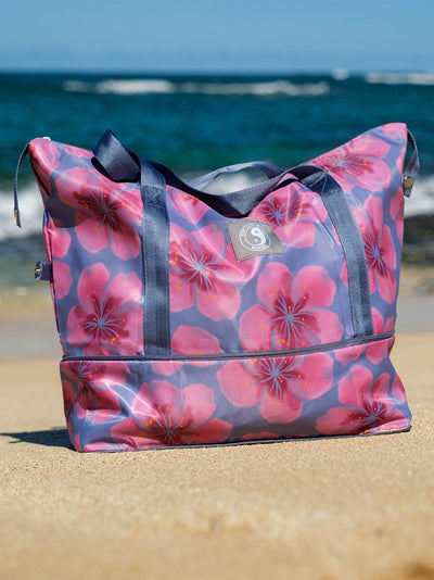 T&C Surf Designs T&C Surf Water Blossom Carry On Tote, Pink