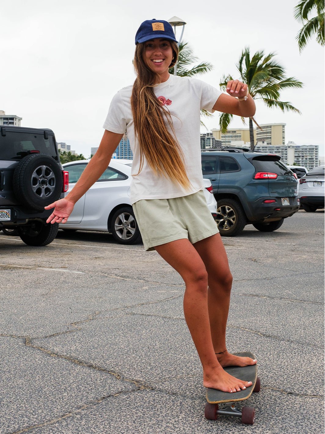 T&C Surf Designs Watercolor Hibiscus Classic Tee,