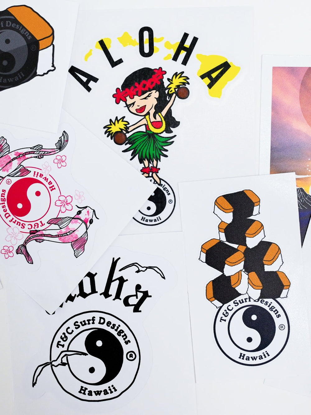 T&C Surf Designs ʻUlīʻulī Girl Sticker,