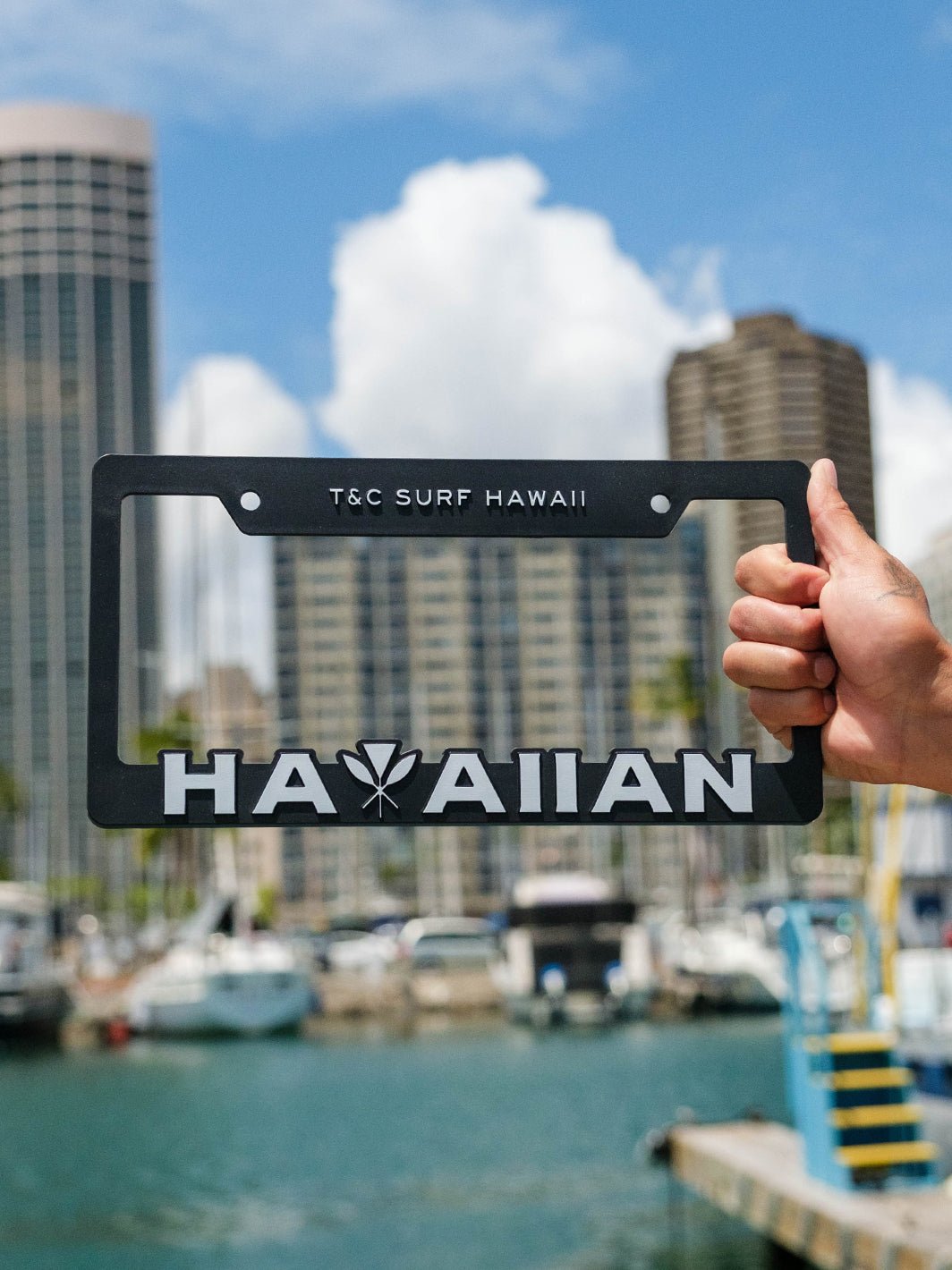 T&C Surf Designs Hawaiian License Plate,
