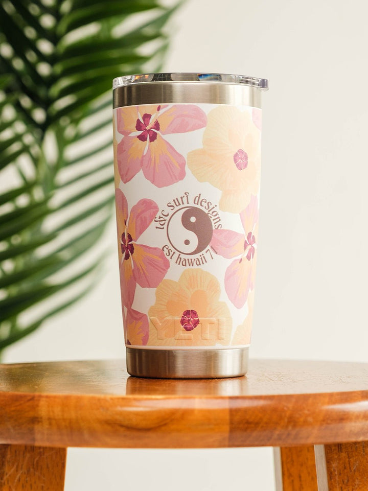 T&C Surf Designs T&C Surf 20 oz Watercolor Hau Tumbler Yeti,