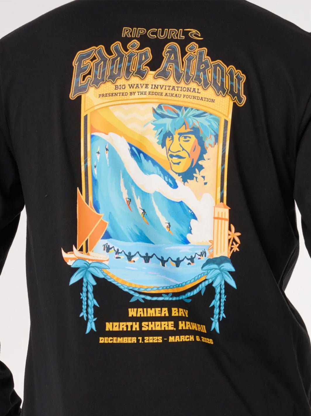 Eddie Would Go Poster Art Long Sleeve - T&C Surf Designs