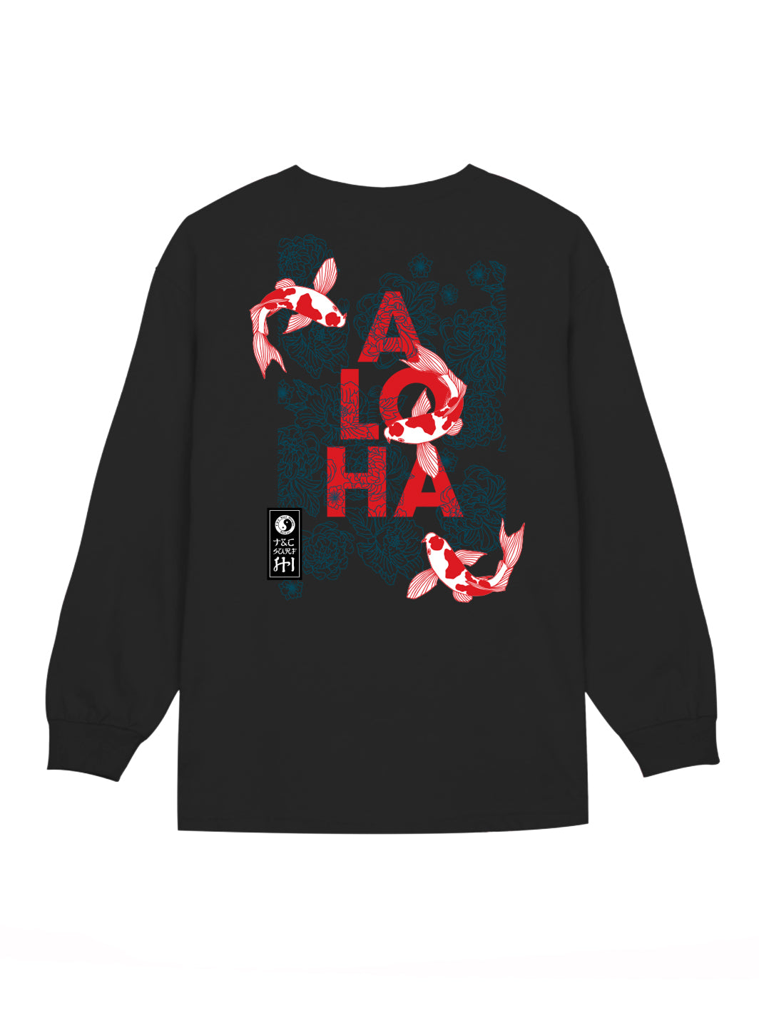 T&C Surf Designs T&C Surf Koiloha Long Sleeve, S / Black