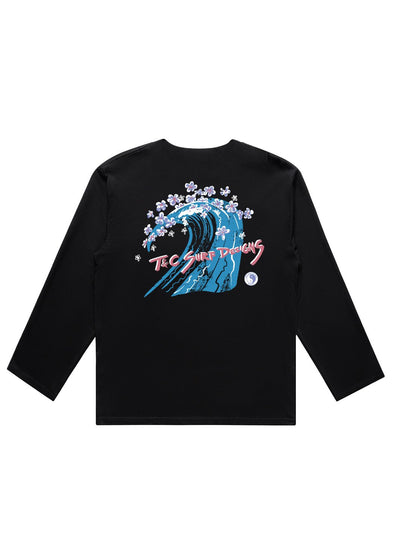 T&C Surf Designs T&C Surf Retro Wave Plumeria Martina Long Sleeve,